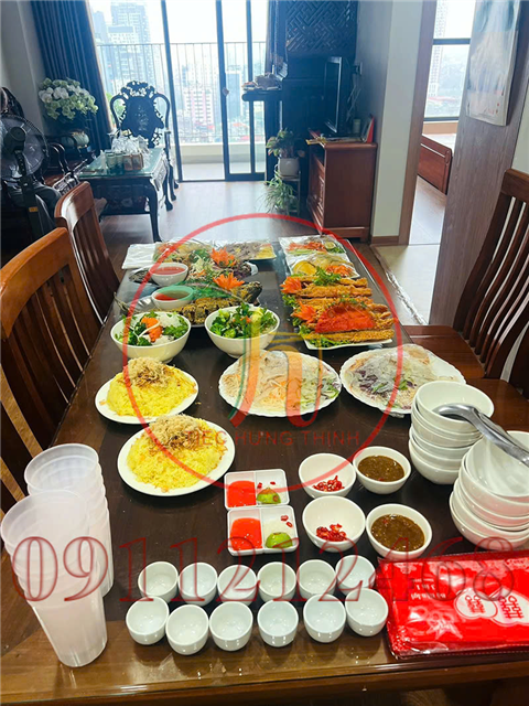 Ảnh đặt cỗ noel ở la khê