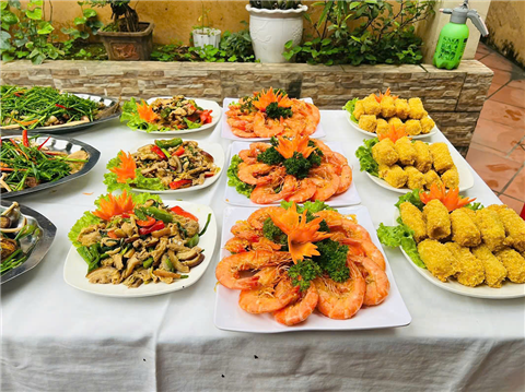 Ảnh địa chỉ đặt cỗ ở Mộ Lao